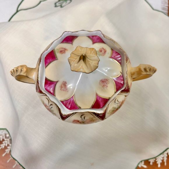 R.S. Prussia Vintage German Sugar Bowl Dish, Vintage Candy Dish, 1910 - Picture 2 of 10